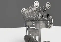 دانلود مدل سه بعدی موتور ۴ سیلندر در نرم افزار Catia