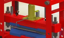 دانلود مدل سه بعدی پرس هیدرولیکی در نرم افزار Solidworks