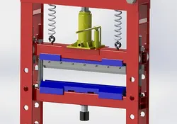 دانلود مدل سه بعدی پرس هیدرولیکی در نرم افزار Solidworks