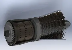 دانلود مدل سه بعدی موتور جت در نرم افزار Solidworks