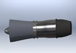 دانلود مدل سه بعدی موتور جت در نرم افزار Solidworks