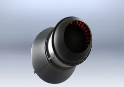 دانلود مدل سه بعدی موتور جت در نرم افزار Solidworks