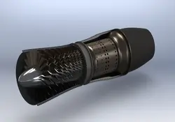 دانلود مدل سه بعدی موتور جت در نرم افزار Solidworks