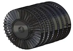 دانلود مدل سه بعدی کمپرسور محوری برای یک موتور جت تک شفت در نرم افزار Catia