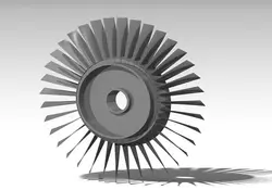 دانلود مدل سه بعدی کمپرسور محوری برای یک موتور جت تک شفت در نرم افزار Catia