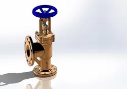 دانلود مدل سه بعدی شیر زاویه ای در نرم افزار Solidworks