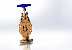 دانلود مدل سه بعدی شیر زاویه ای در نرم افزار Solidworks