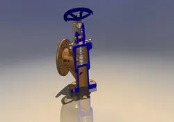 دانلود مدل سه بعدی شیر زاویه ای در نرم افزار Solidworks