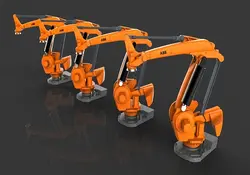 دانلود مدل سه بعدی ربات ABB IRB 760 در نرم افزار Solidworks