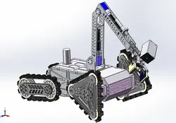 دانلود مدل سه بعدی ربات امدادگر در نرم افزار Solidworks