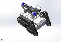 دانلود مدل سه بعدی ربات امدادگر در نرم افزار Solidworks