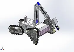 دانلود مدل سه بعدی ربات امدادگر در نرم افزار Solidworks