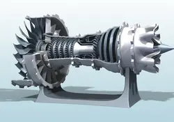 دانلود مدل سه بعدی موتور جت در نرم افزار Catia