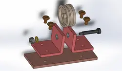 پروژه طراحی چرخ قرقره در نرم افزار سالیدروک