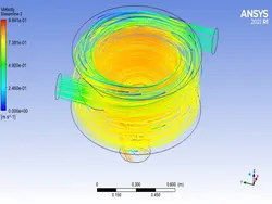 پروژه شبیه سازی اختلاط سیال در میکسر استاتیک در نرم افزار انسیس فلوئنت ANSYS Fluent