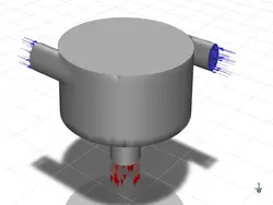 پروژه شبیه سازی اختلاط سیال در میکسر استاتیک در نرم افزار انسیس فلوئنت ANSYS Fluent