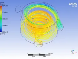 پروژه شبیه سازی اختلاط سیال در میکسر استاتیک در نرم افزار انسیس فلوئنت ANSYS Fluent