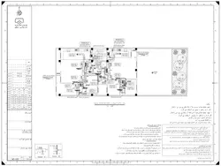 نقشه تاسیسات مکانیکی ساختمان 5 طبقه - داکت اسپیلت