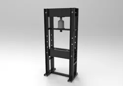 طراحی پرس هیدرولیک در نرم افزار سالیدروک