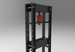 طراحی پرس هیدرولیک در نرم افزار سالیدروک