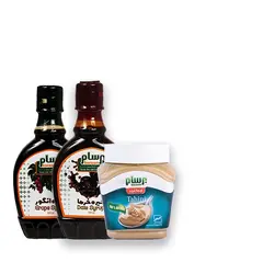 پک ارده 800 گرمی و دو عدد شیره (خرما +‌ انگور)