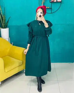 پیراهن یلدایی کرپ