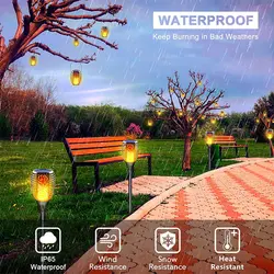 چراغ باغی خورشیدی مدل مشعل برند LazyBuddy پک 4 عددی