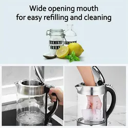 کتری برقی شیشه ای HOMMAK