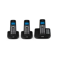 تلفن بی سیم بی تی (BT) مدل bt3560 منشی دار سه گوشی