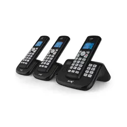 تلفن بی سیم بی تی (BT) مدل bt3560 منشی دار سه گوشی