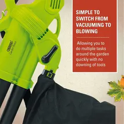 دمنده، مکنده و خردکننده دراپر مدل 82116 Draper 3000w 3 in 1 Garden Vacuum