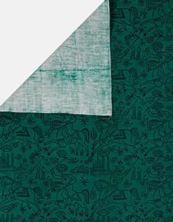 رومیزی قلمکار رنگی طرح چوگان