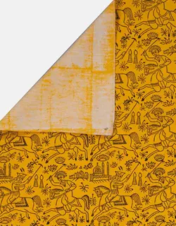 رومیزی قلمکار رنگی طرح چوگان