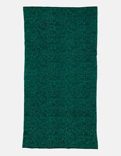 رومیزی قلمکار رنگی طرح چوگان