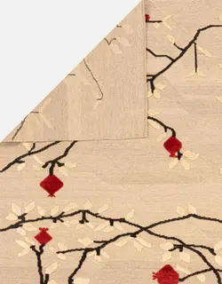 گلیم فرش دستباف پنج متری بختیاری سایه خاکی
