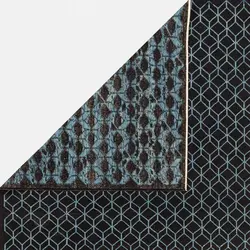 گلیم سوزنی دستباف چهار متری آذربایجان اشری مشکی