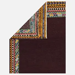 گلیم سوزنی دستباف دو متری آذربایجان بنفش