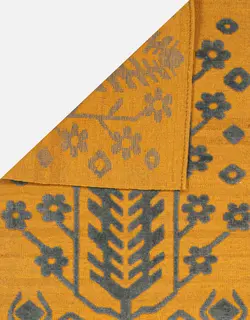 گلیم فرش دستباف کناره سه متری بختیاری سایه زرد