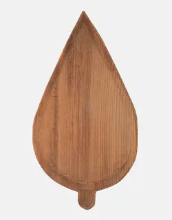 سینی چوبی طرح سرو لبه ساده بزرگ