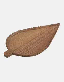 سینی چوبی طرح سرو لبه کنگره بزرگ