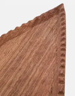 سینی چوبی طرح سرو لبه کنگره بزرگ