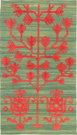 گلیم فرش دستباف سه متری بختیاری سایه سبز