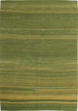 گلیم دستباف کردستان ساده سبز سه متری