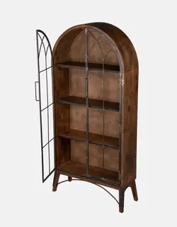 کمد چوبی درب فلزی نیم دایره