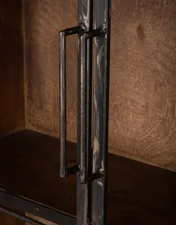 کمد چوبی درب فلزی نیم دایره