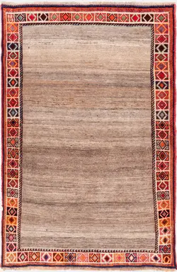گبه دستباف وینتج شیراز طرح کف ساده