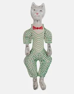 عروسک سرامیکی طرح گربه