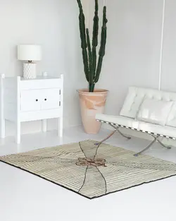 گبه دستباف طرح لچک ترنج