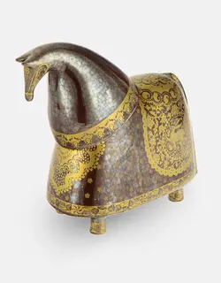 مجسمه اسب سرامیکی شوالیه