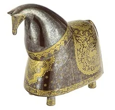 مجسمه اسب سرامیکی شوالیه